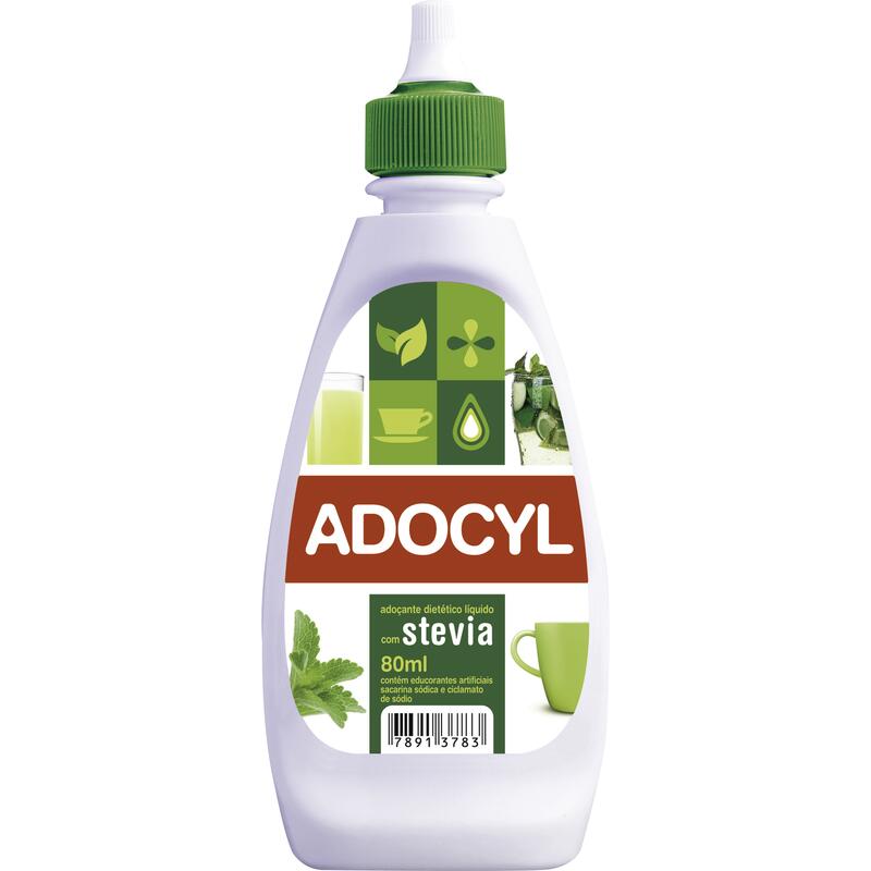 Adoçante Líquido Adocyl Stevia 80ml