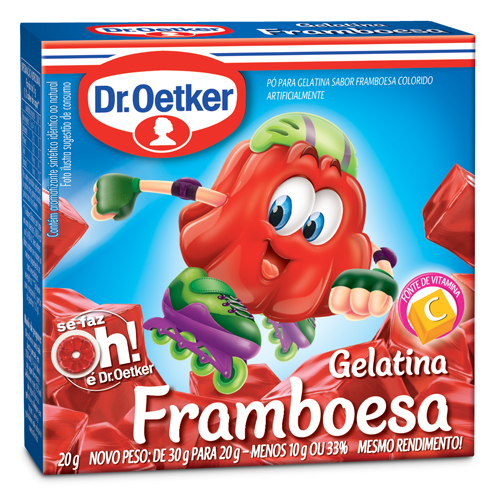 Gelatina Dr Oetker Framboesa 20g