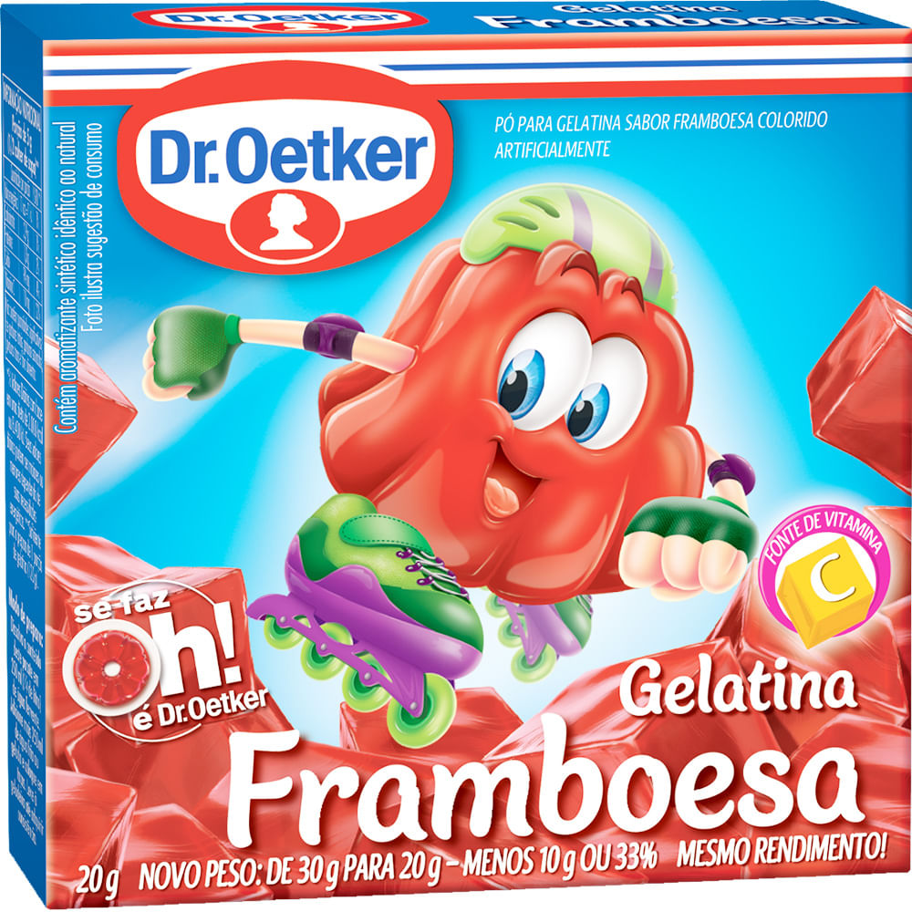 Gelatina Dr Oetker Framboesa 20g