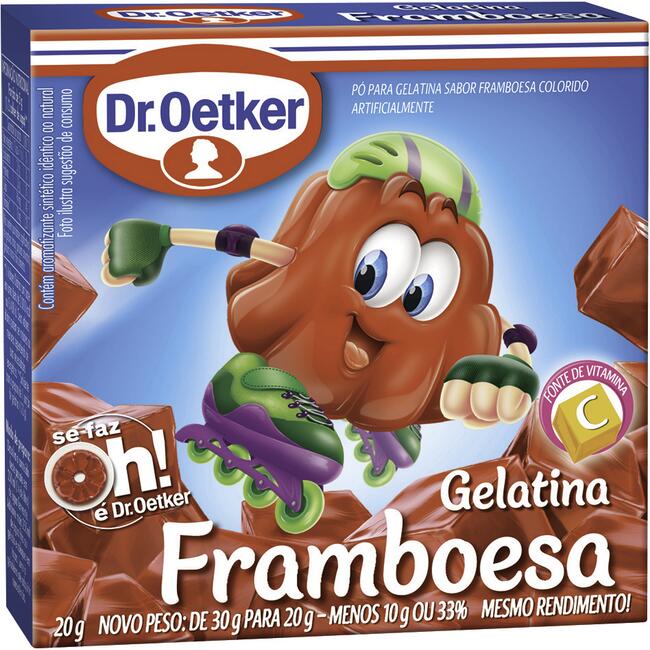 Gelatina Dr Oetker Framboesa 20g
