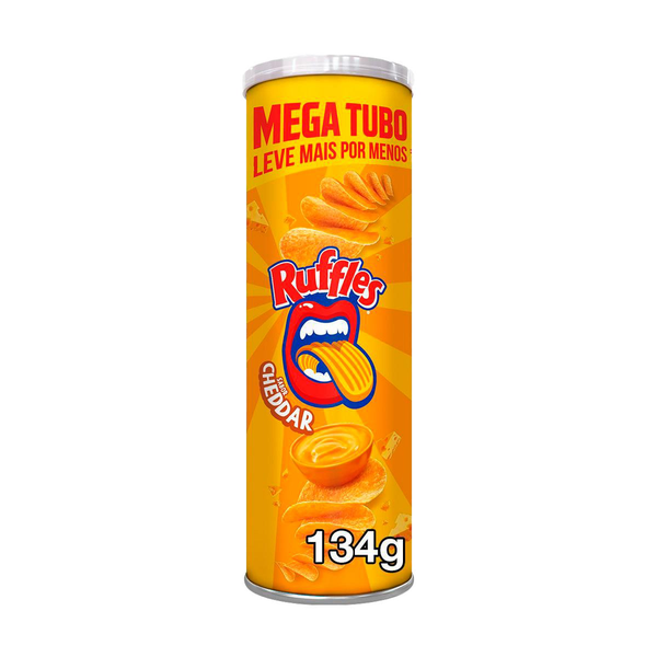 Batata Ruffles 134g - Tubo - Cheddar