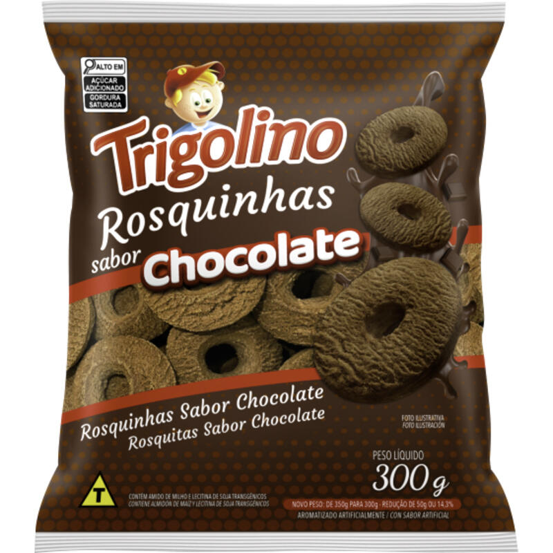 Biscoito Rosquinha Trigolino Chocolate 300g
