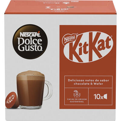 Chococino em Cápsula KitKat Nescafé Dolce Gusto Caixa 170g 10 Unidades
