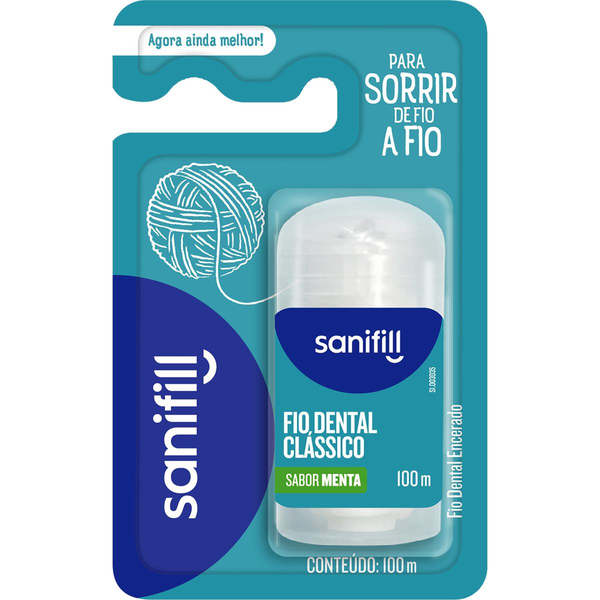 Fio Dental SANIFILL Clássico Menta 100m