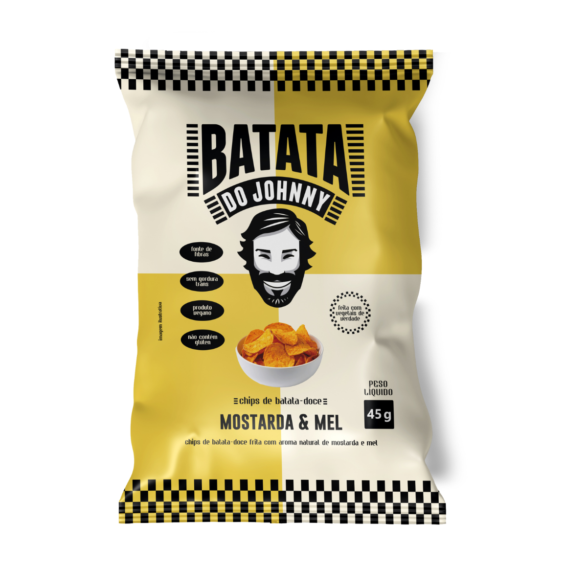 Chips de batata doce Mostarda e Mel 45g