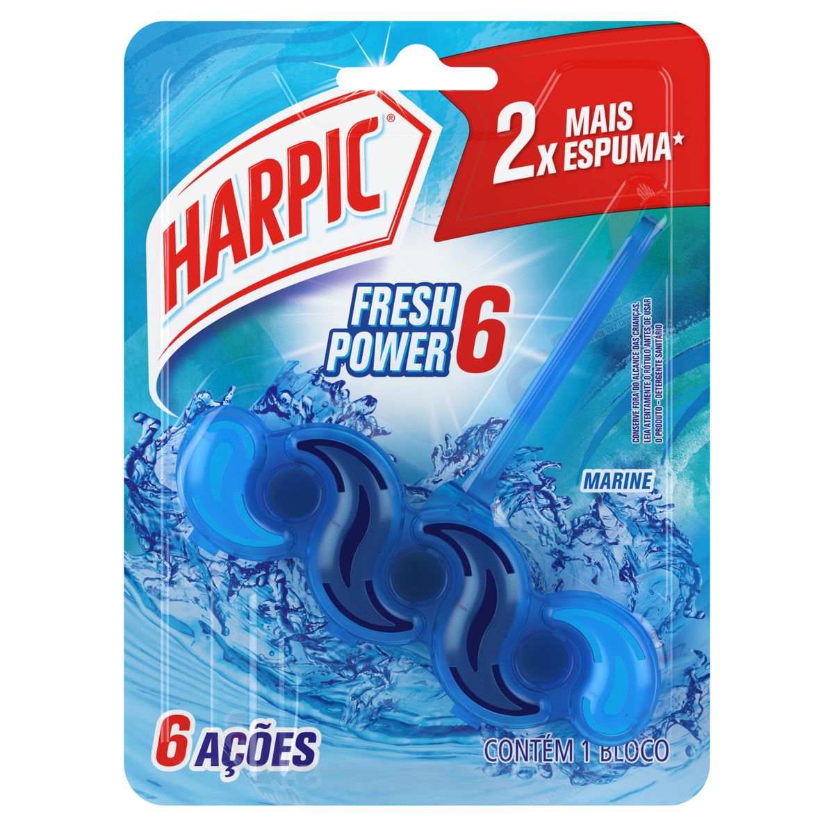 Bloco Sanitário HARPIC Fresh Power 6 Marine