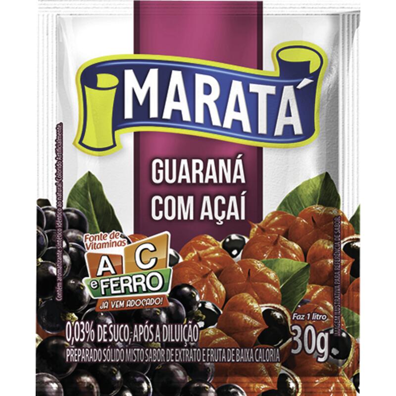 Refresco em Pó Maratá Guaraná com açaí 30g