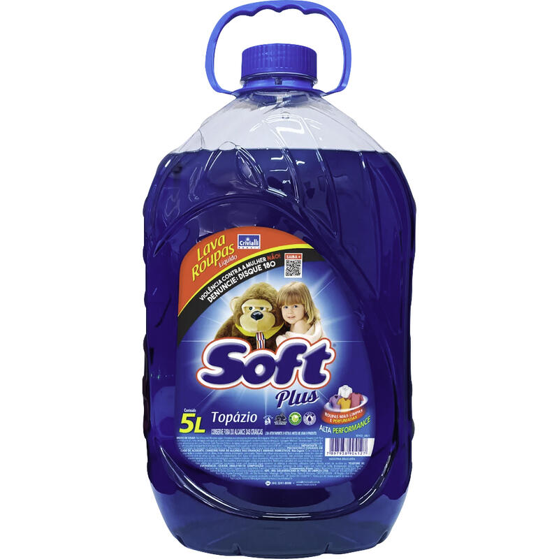 Sabão Líquido Soft Plus 5 Litros - Topázio