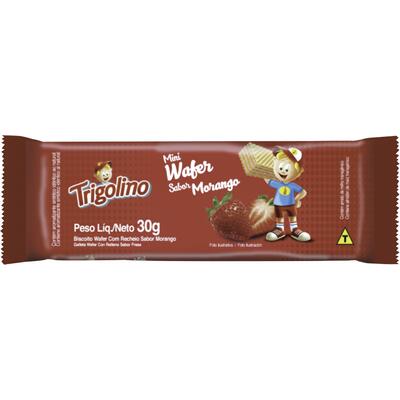 Biscoito Wafer Trigolino Morango 30g