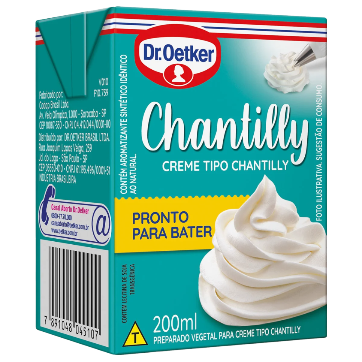 Creme Tipo Chantilly Dr Oetker Decorfesta 200ml