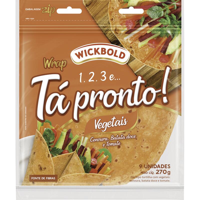 Wrap Tá Pronto! Wickbold Vegetais 270g