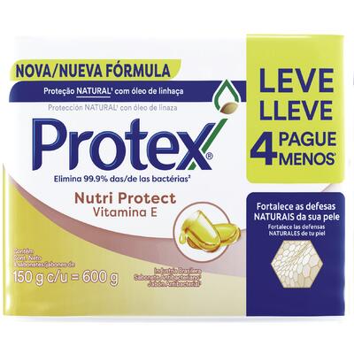 Sabonete Protex Nutri Protect 4x150g