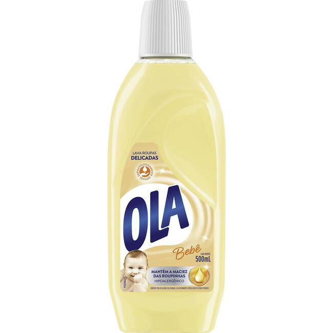 Sabão Líquido Para Roupas Finas e Delicadas Ola Bebê 500 ml