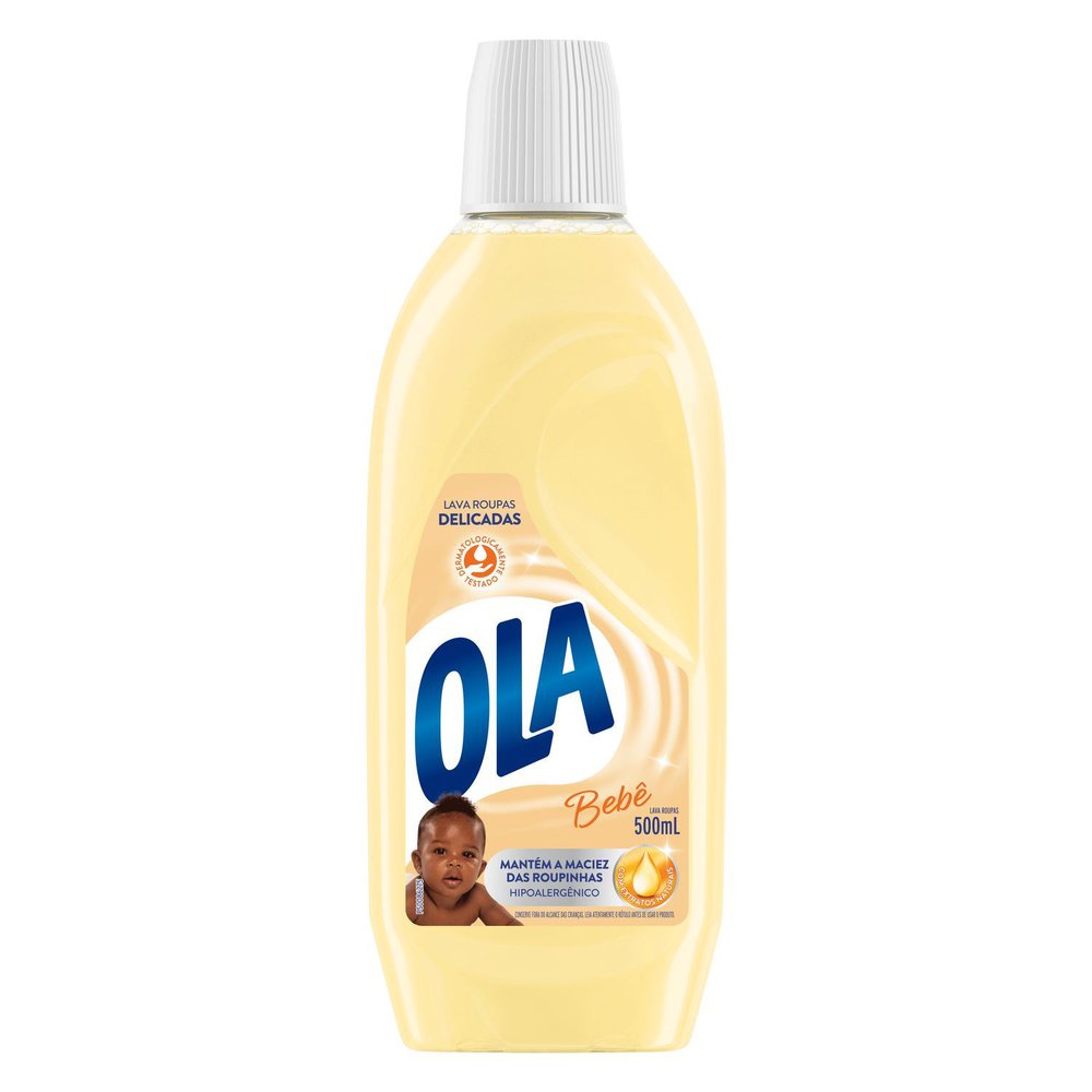 Sabão Líquido Para Roupas Finas e Delicadas Ola Bebê 500 ml