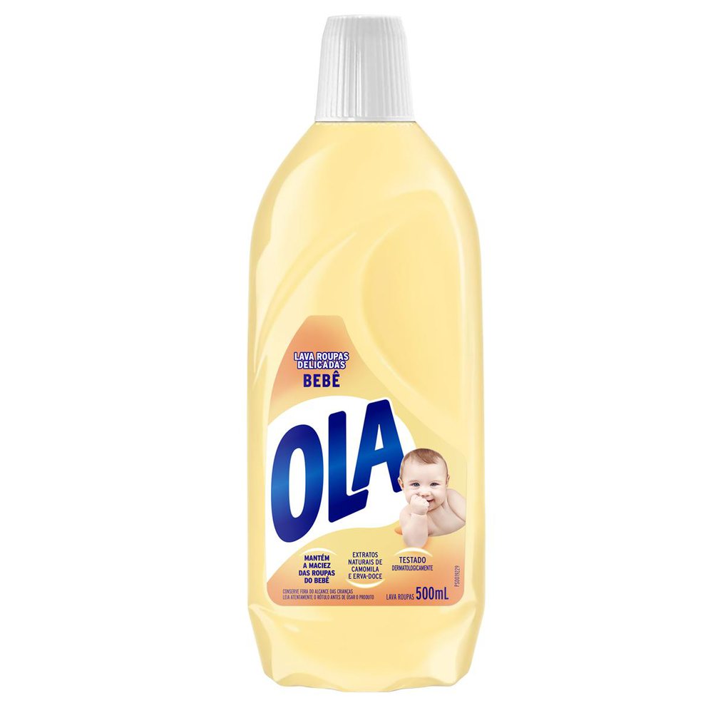 Sabão Líquido Para Roupas Finas e Delicadas Ola Bebê 500 ml