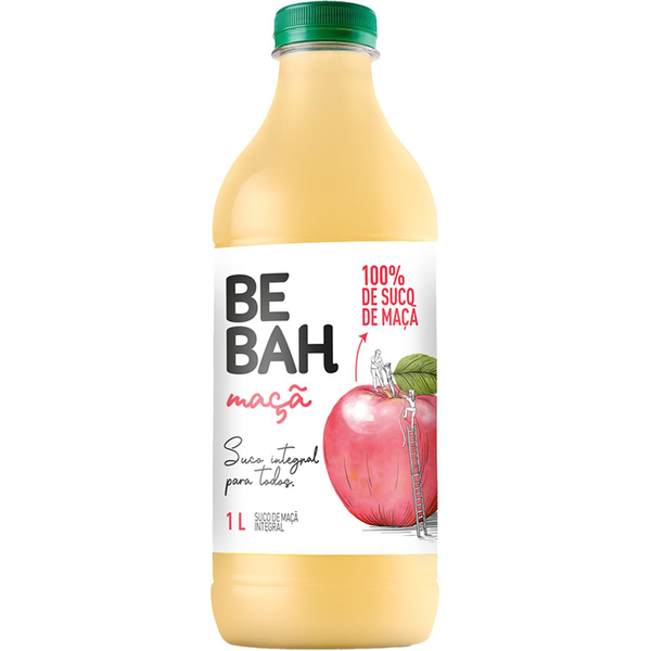 Suco Bebah 1 Litro - Integral - Maçã - Pet
