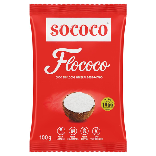 Coco em Flocos Sococo Flococo 100g