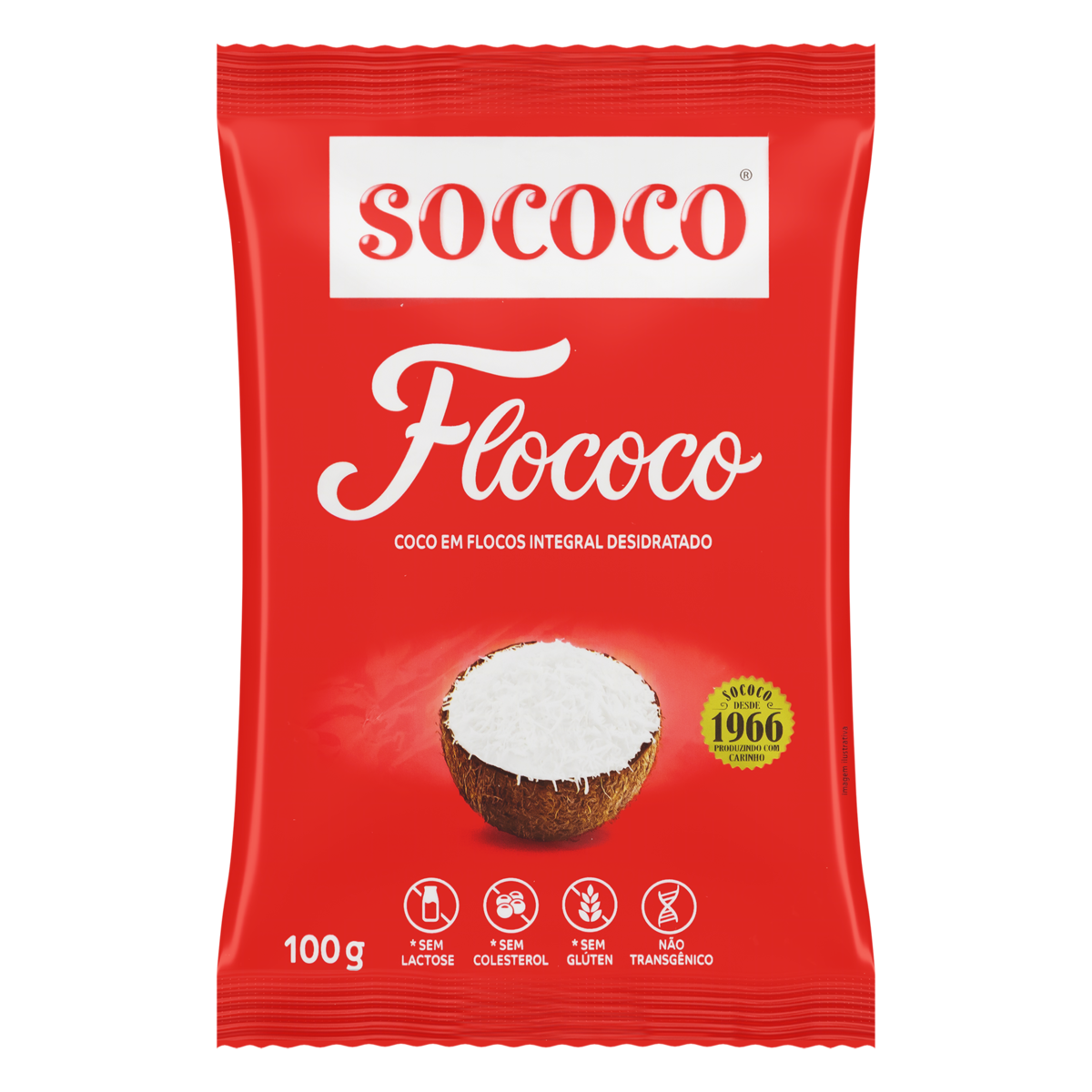 Coco em Flocos Sococo Flococo 100g