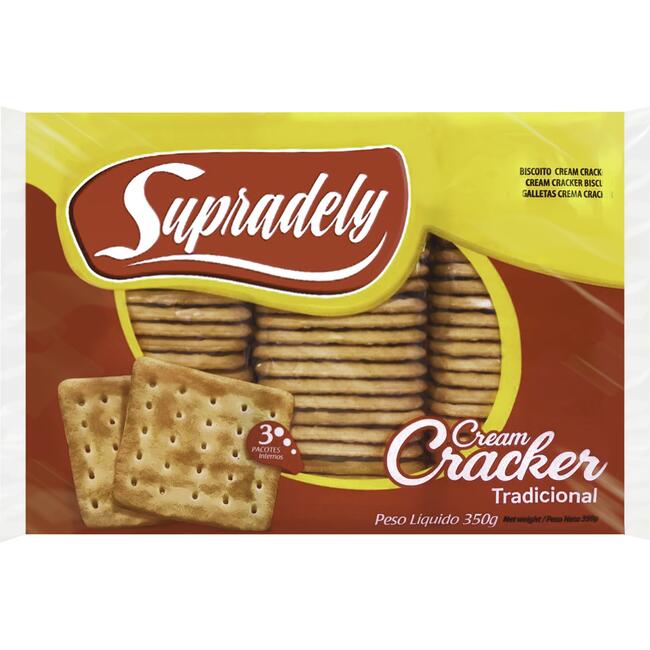 Biscoito Supradely Cream Cracker 350g