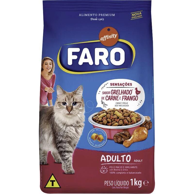 Alimento para Gatos Faro Carne e frango 1kg