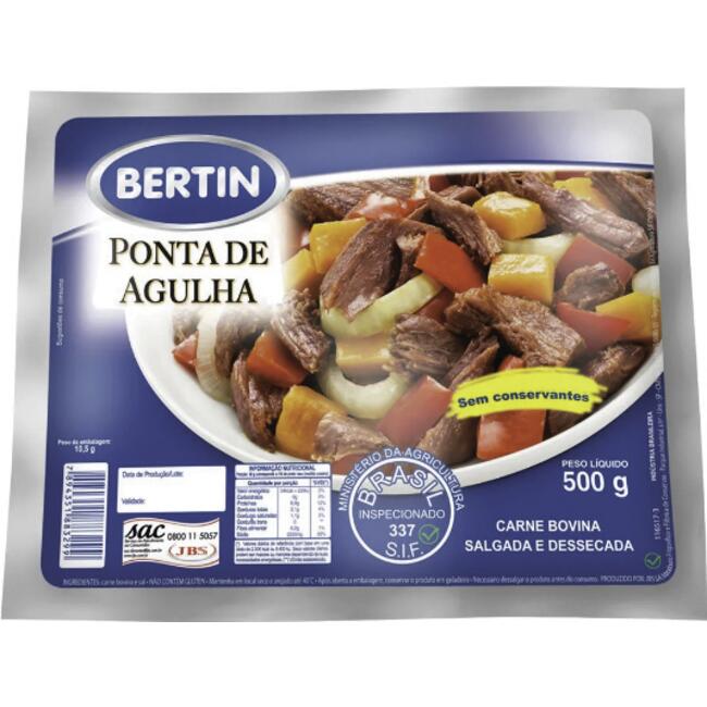 Charque Bertin Ponta de Agulha 500g