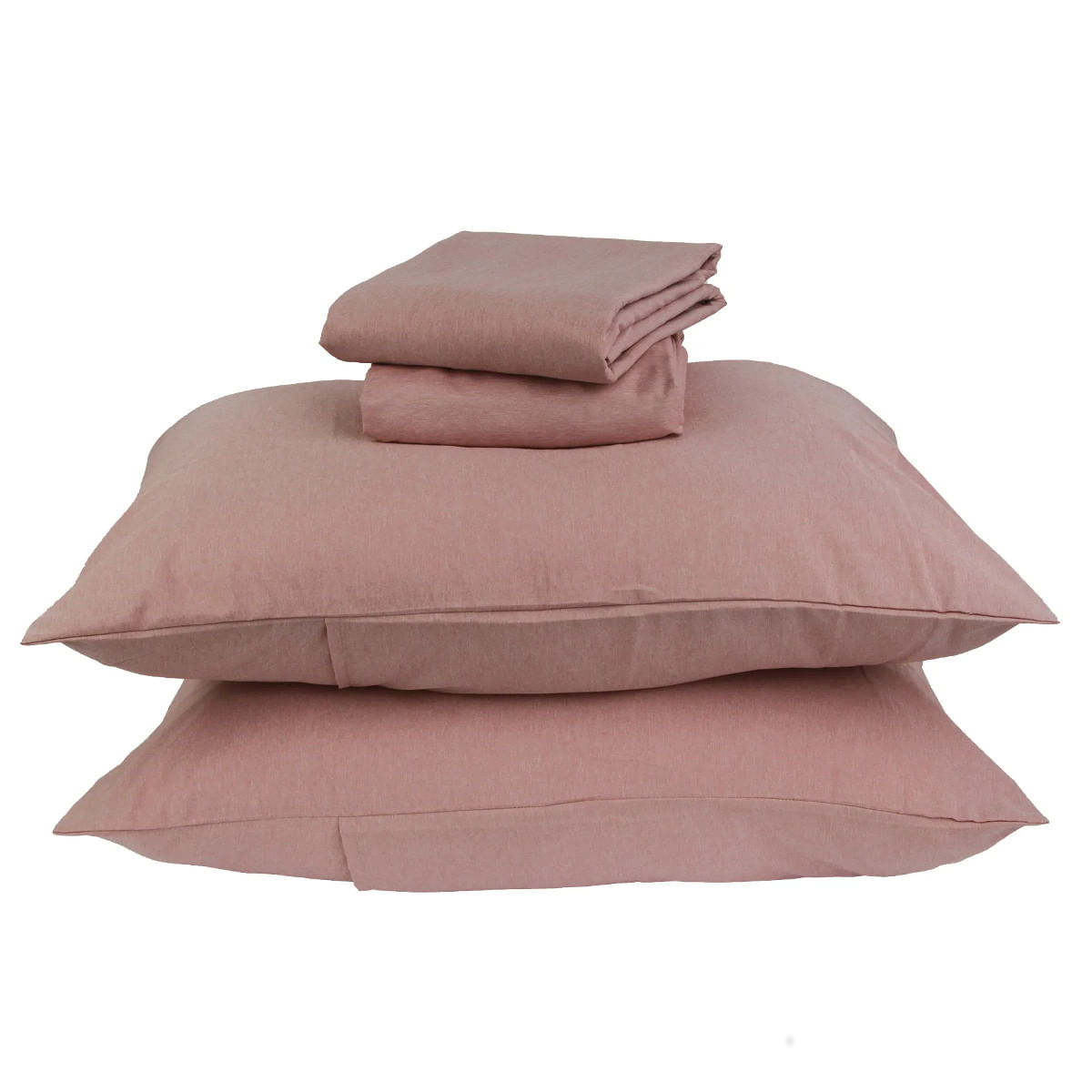 Jogo de Cama King Microfibra Mesclado Rosa - A\CASA