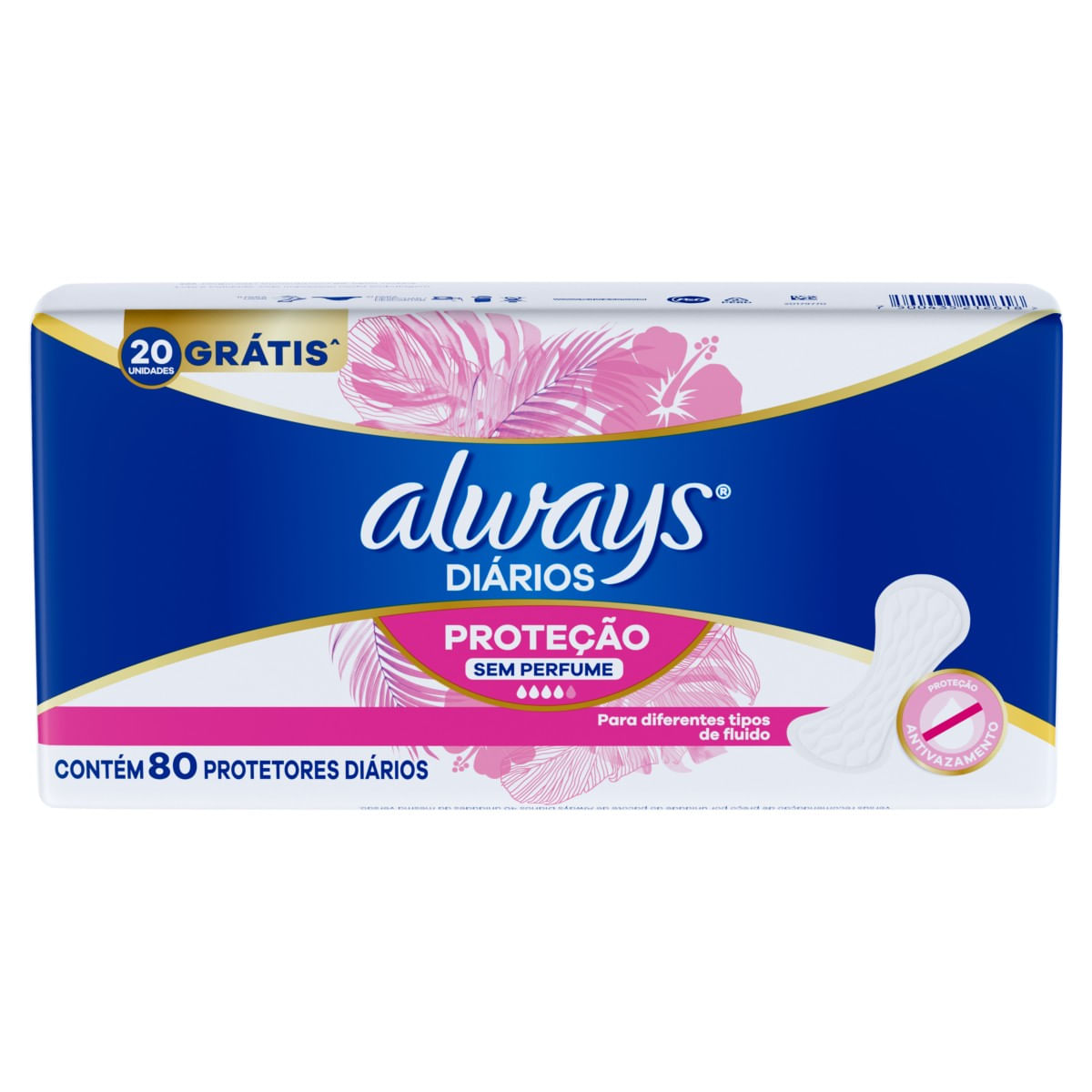 ALWAYS Sem Perfume Protetor Diário 80un