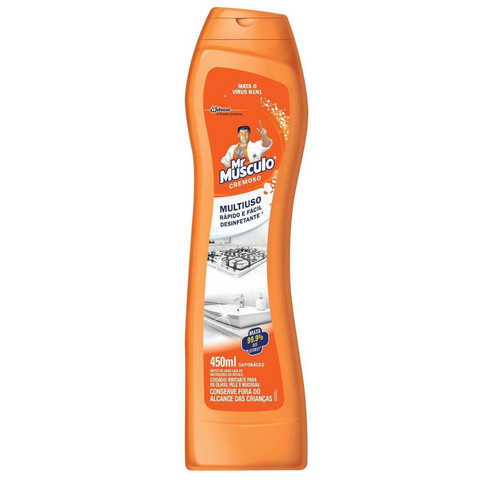 Saponáceo MR MÚSCULO Cremoso Desinfetante 450ml