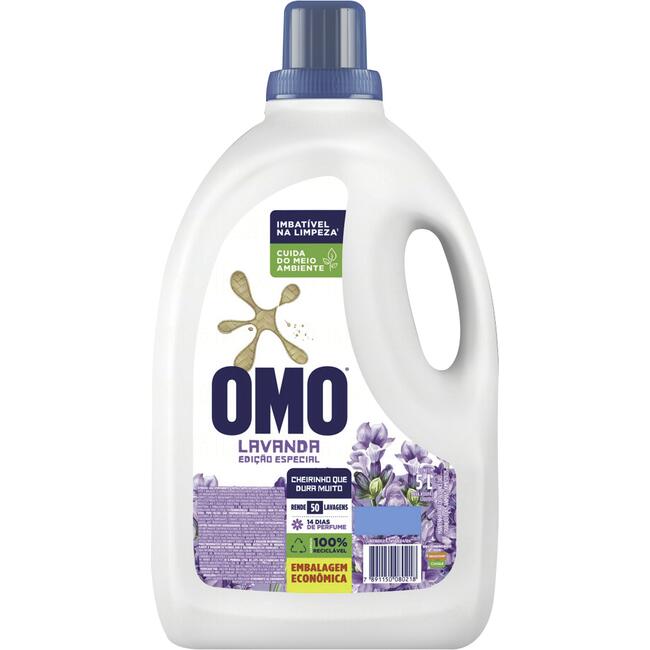 Lava Roupas Líquido Omo Lavanda 5L