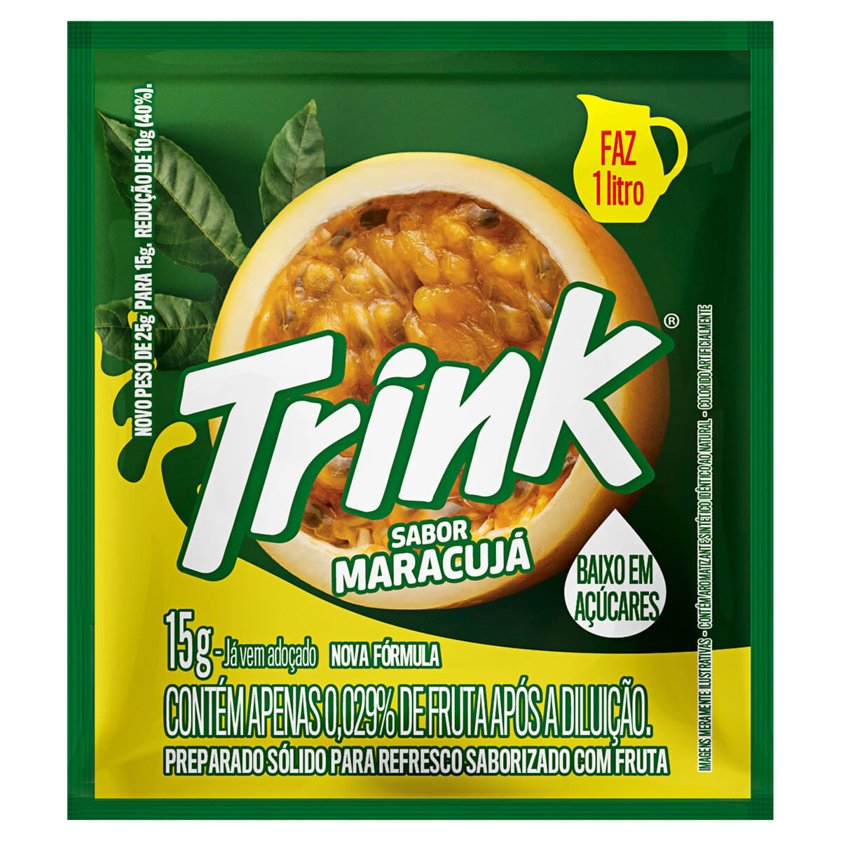 Refresco em Pó Trink Maracujá 15g