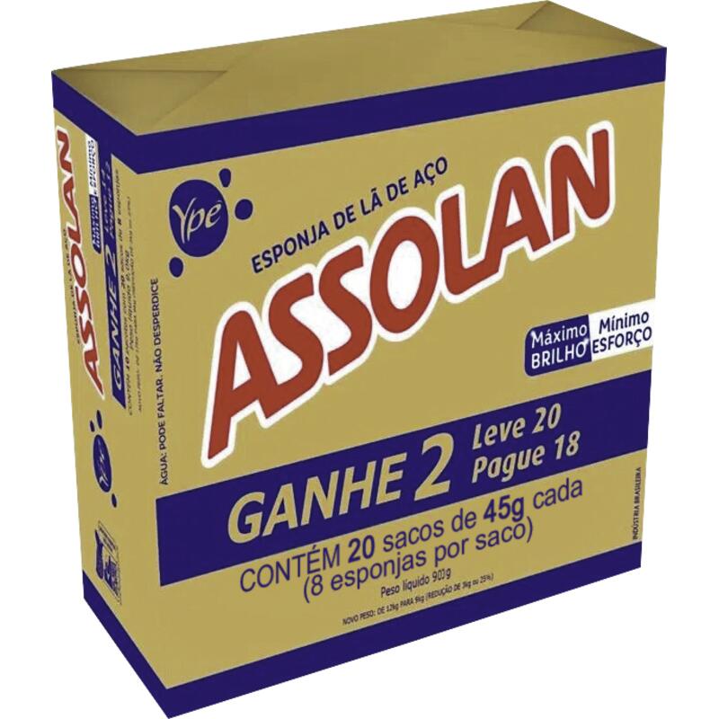 Lã de Aço Assolan 20x45g