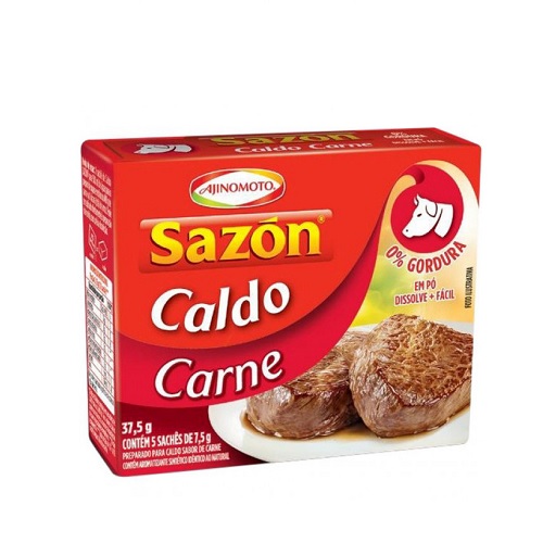 Caldo em Pó SAZON de Carne 32.5g