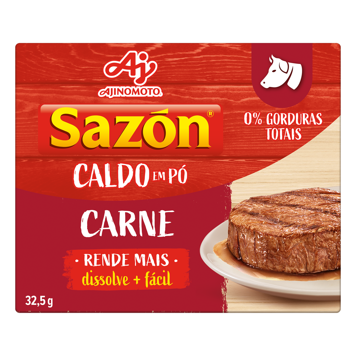 Caldo em Pó SAZON de Carne 32.5g