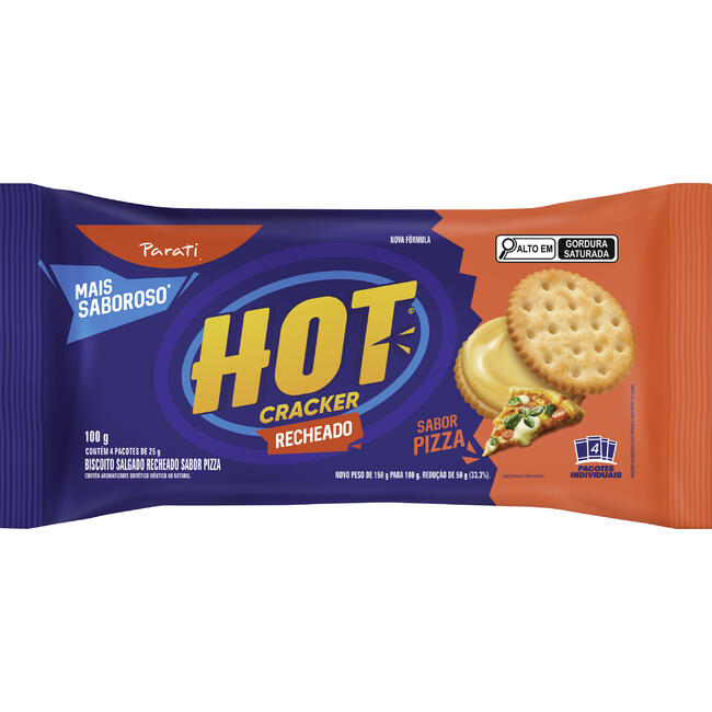 Biscoito Hot Cracker Parati Pizza 100g