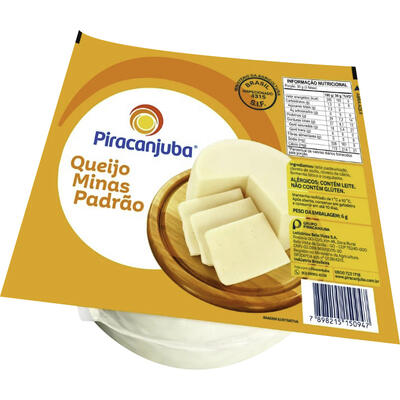 Queijo Minas Padrão Piracanjuba Preço por quilo na peça