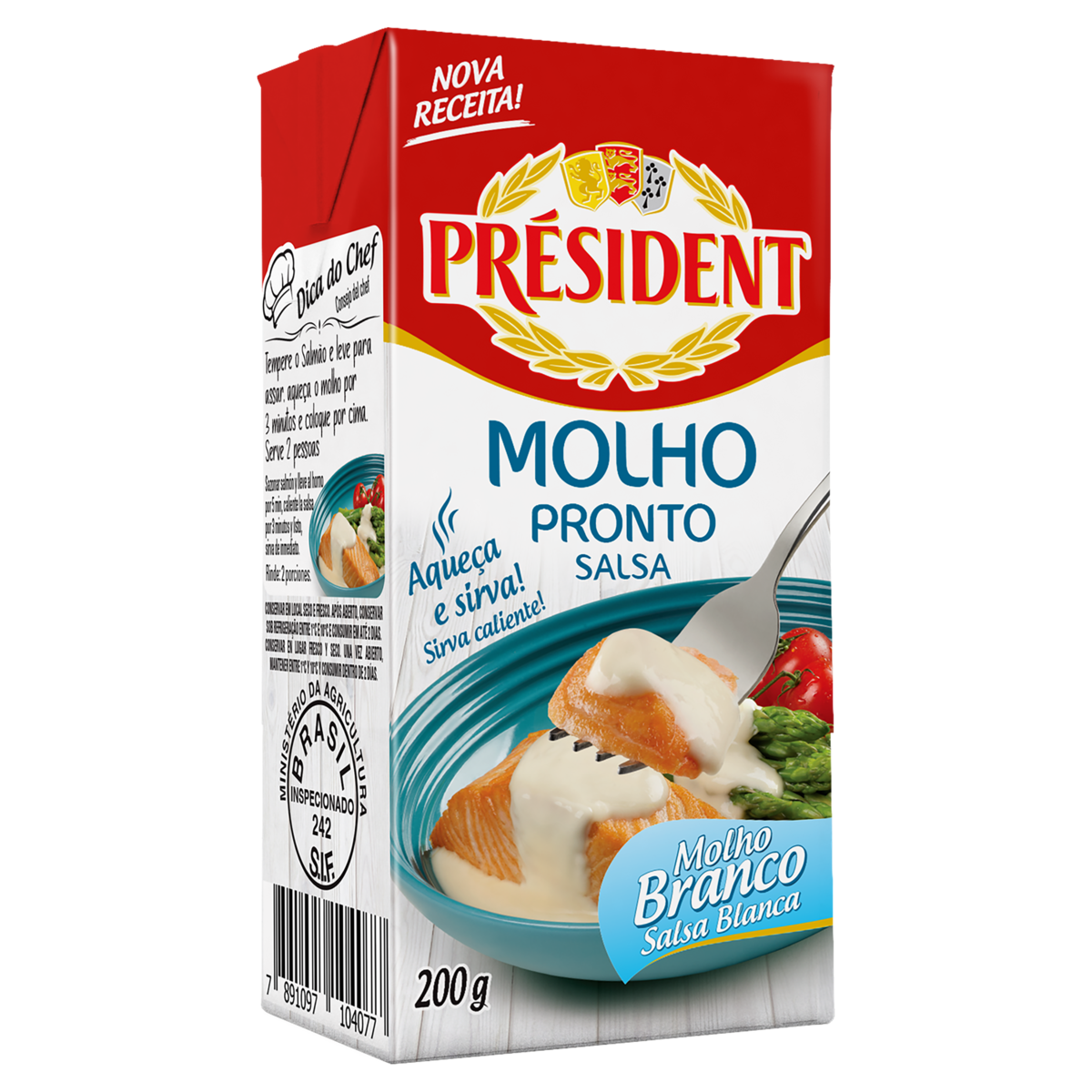 Molho Branco Président Caixa 200g