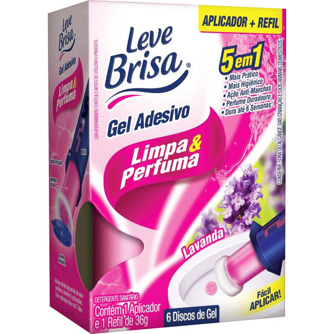 Desodorizador Adesivo em Gel Leve Brisa Lavanda 36g