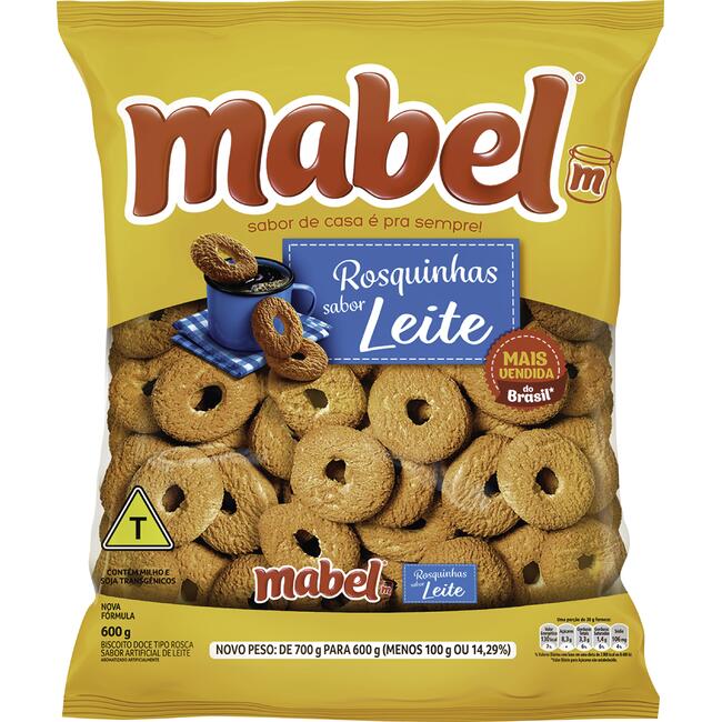 Biscoito Rosquinha Mabel Leite 600g