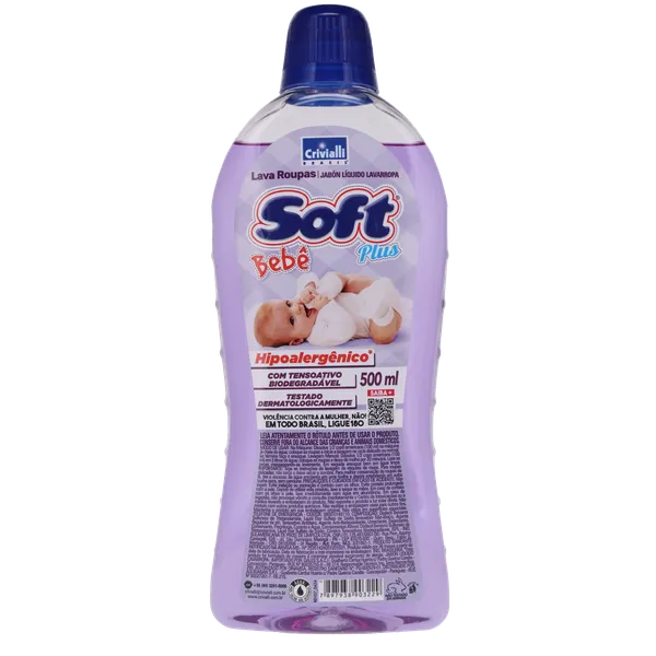 Sabão Líquido Soft Plus 500ml - Baby