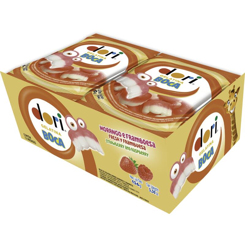 Bala de Gelatina Dori Boca 12x13g