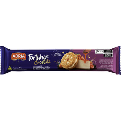 Biscoito Crostata Adria Frutas Vermelhas 80g