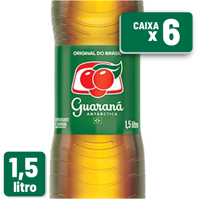 Refrigerante Guaraná Antarctica Pet 1,5L Caixa c/ 6 un