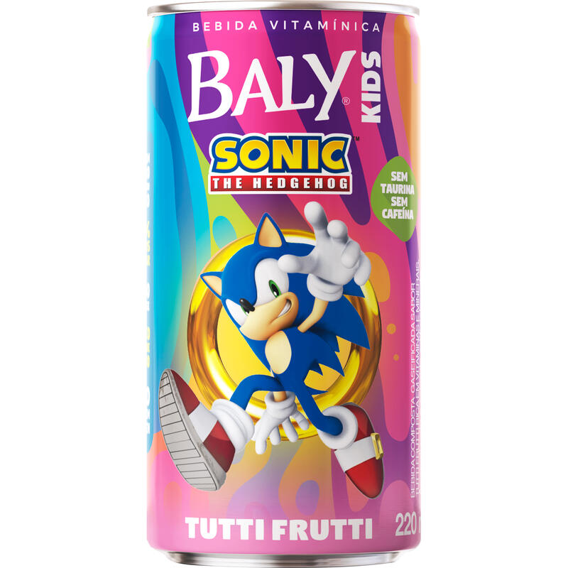 Bebida Composta Gaseificada Baly Sonic Tutti Frutti 220ml