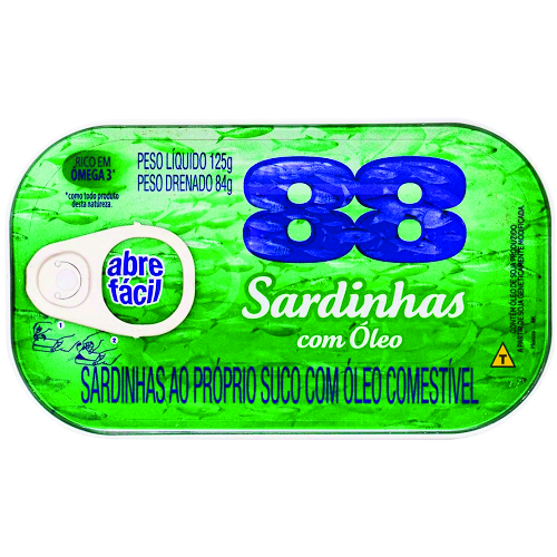 Sardinha 88 Oléo 125g