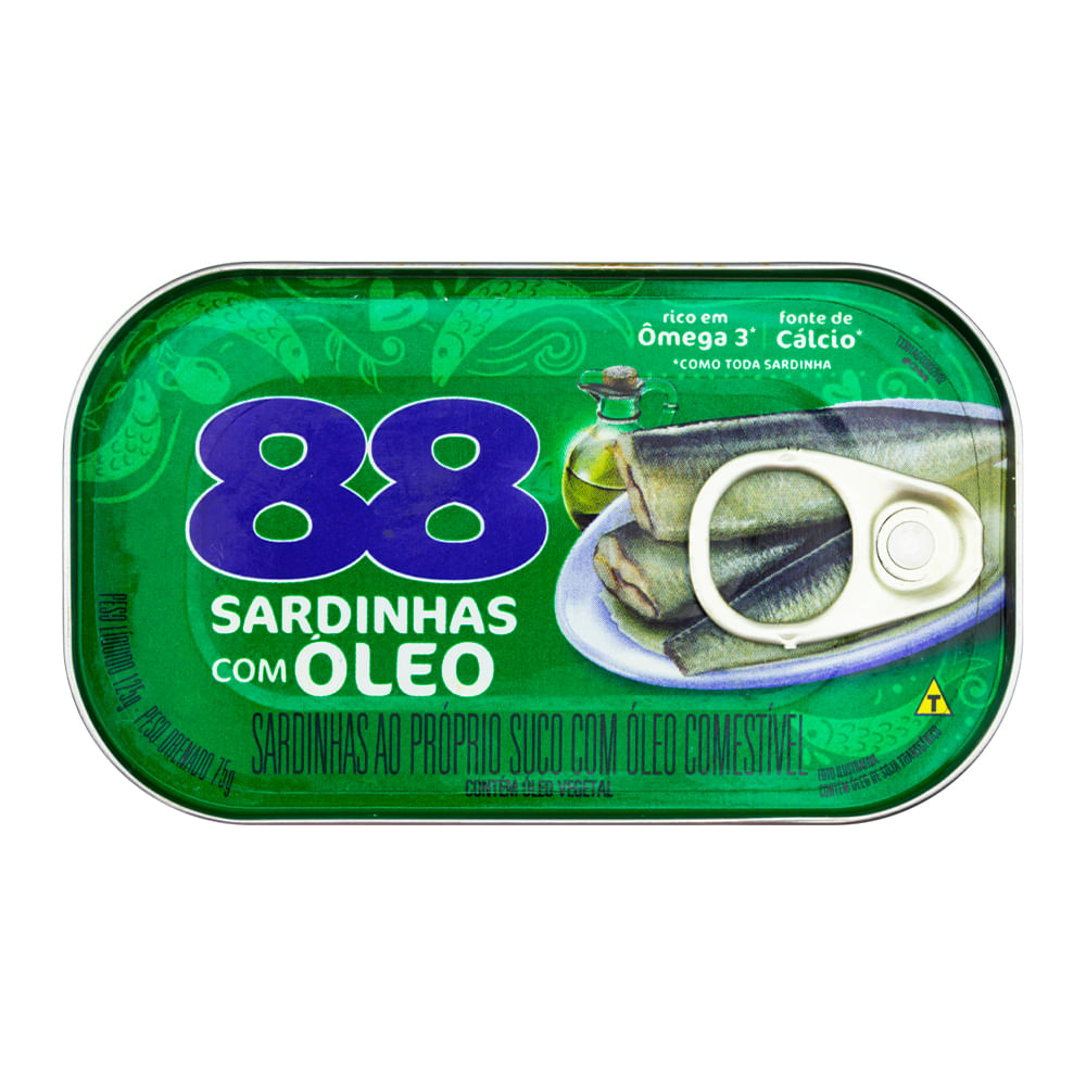 Sardinha 88 Oléo 125g