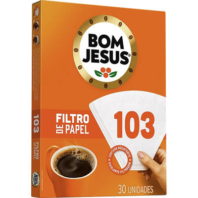 Filtro de Papel para Café Bom Jesus N°103 30 un